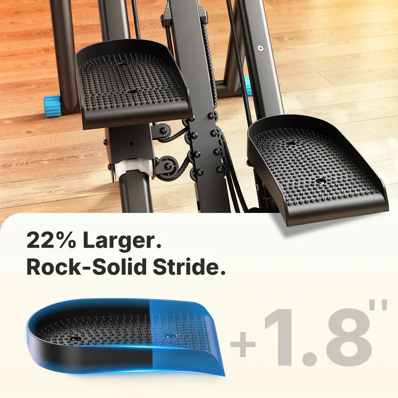 Merach Stair Stepper with Handlebar – 330 lbs capacity, adjustable pedals, compact vertical climber for full-body home/outdoor use.